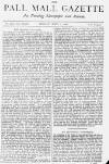Pall Mall Gazette Monday 01 April 1878 Page 1