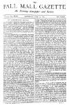 Pall Mall Gazette Saturday 15 June 1878 Page 1