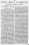 Pall Mall Gazette Wednesday 31 July 1878 Page 1