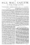 Pall Mall Gazette Saturday 26 October 1878 Page 1