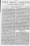 Pall Mall Gazette Tuesday 29 October 1878 Page 1
