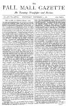 Pall Mall Gazette Wednesday 06 November 1878 Page 1