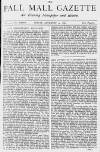 Pall Mall Gazette Friday 20 December 1878 Page 1