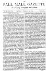 Pall Mall Gazette Saturday 15 February 1879 Page 1