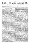 Pall Mall Gazette Wednesday 19 February 1879 Page 1