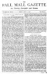 Pall Mall Gazette Friday 02 May 1879 Page 1