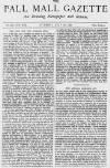 Pall Mall Gazette Saturday 26 July 1879 Page 1
