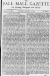 Pall Mall Gazette Saturday 30 August 1879 Page 1