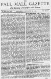 Pall Mall Gazette Wednesday 03 September 1879 Page 1