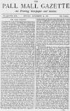Pall Mall Gazette Monday 29 September 1879 Page 1