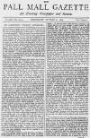 Pall Mall Gazette Wednesday 22 October 1879 Page 1