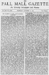 Pall Mall Gazette Thursday 23 October 1879 Page 1