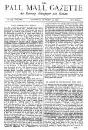 Pall Mall Gazette Saturday 25 October 1879 Page 1
