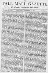 Pall Mall Gazette Wednesday 12 November 1879 Page 1