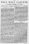 Pall Mall Gazette Wednesday 19 November 1879 Page 1