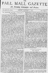 Pall Mall Gazette Friday 02 January 1880 Page 1