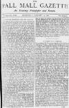Pall Mall Gazette Wednesday 14 January 1880 Page 1