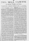 Pall Mall Gazette Wednesday 18 February 1880 Page 1