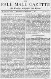 Pall Mall Gazette Wednesday 25 February 1880 Page 1