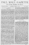 Pall Mall Gazette Thursday 18 March 1880 Page 1