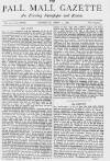 Pall Mall Gazette Thursday 01 April 1880 Page 1