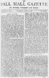 Pall Mall Gazette Thursday 29 April 1880 Page 1