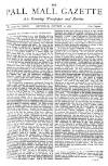 Pall Mall Gazette Saturday 30 October 1880 Page 1