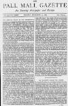 Pall Mall Gazette Monday 29 November 1880 Page 1