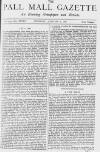 Pall Mall Gazette Thursday 06 January 1881 Page 1