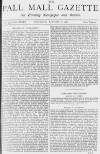 Pall Mall Gazette Saturday 08 January 1881 Page 1