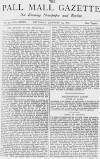 Pall Mall Gazette Saturday 29 January 1881 Page 1