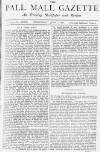 Pall Mall Gazette Wednesday 01 June 1881 Page 1