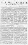 Pall Mall Gazette Friday 10 June 1881 Page 1