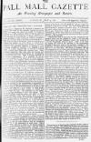 Pall Mall Gazette Saturday 09 July 1881 Page 1