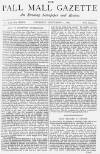 Pall Mall Gazette Thursday 01 September 1881 Page 1