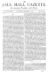 Pall Mall Gazette Saturday 03 September 1881 Page 1