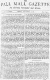 Pall Mall Gazette Friday 09 September 1881 Page 1
