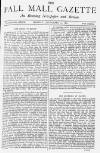 Pall Mall Gazette Monday 12 September 1881 Page 1