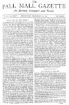 Pall Mall Gazette Wednesday 14 September 1881 Page 1