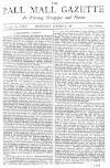Pall Mall Gazette Wednesday 05 October 1881 Page 1
