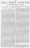 Pall Mall Gazette Thursday 10 November 1881 Page 1