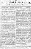 Pall Mall Gazette Thursday 01 December 1881 Page 1