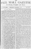 Pall Mall Gazette Wednesday 07 December 1881 Page 1
