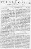 Pall Mall Gazette Thursday 29 December 1881 Page 1