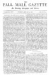 Pall Mall Gazette Tuesday 03 January 1882 Page 1