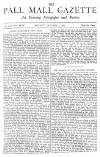 Pall Mall Gazette Monday 09 January 1882 Page 1