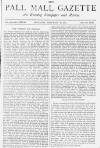 Pall Mall Gazette Thursday 28 December 1882 Page 1