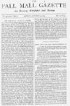 Pall Mall Gazette Monday 29 January 1883 Page 1