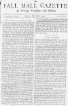 Pall Mall Gazette Friday 02 February 1883 Page 1