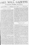Pall Mall Gazette Saturday 31 March 1883 Page 1